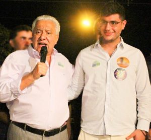 Vilmar Rocha, presidente do PSD-GO, e Michel Magul.