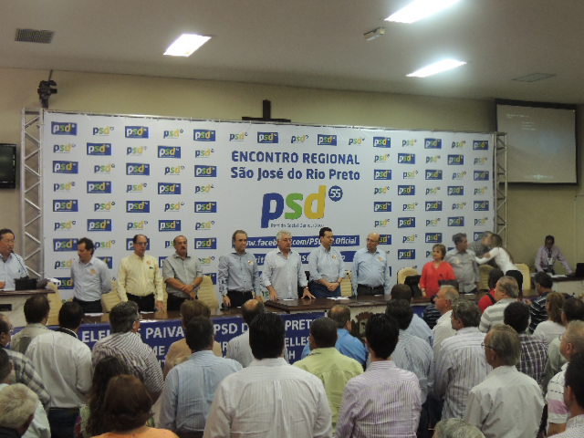 Mais de mil pessoas estiverem preseentes no encontro do PSD em Rio Preto