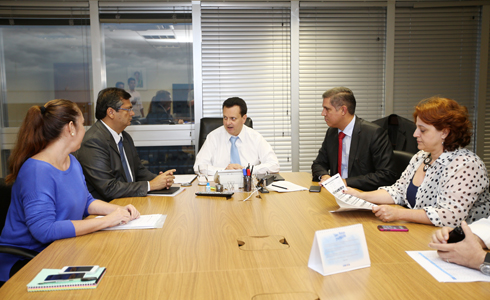 O ministro se reuniu com o governador do MA, Flavio Dino.