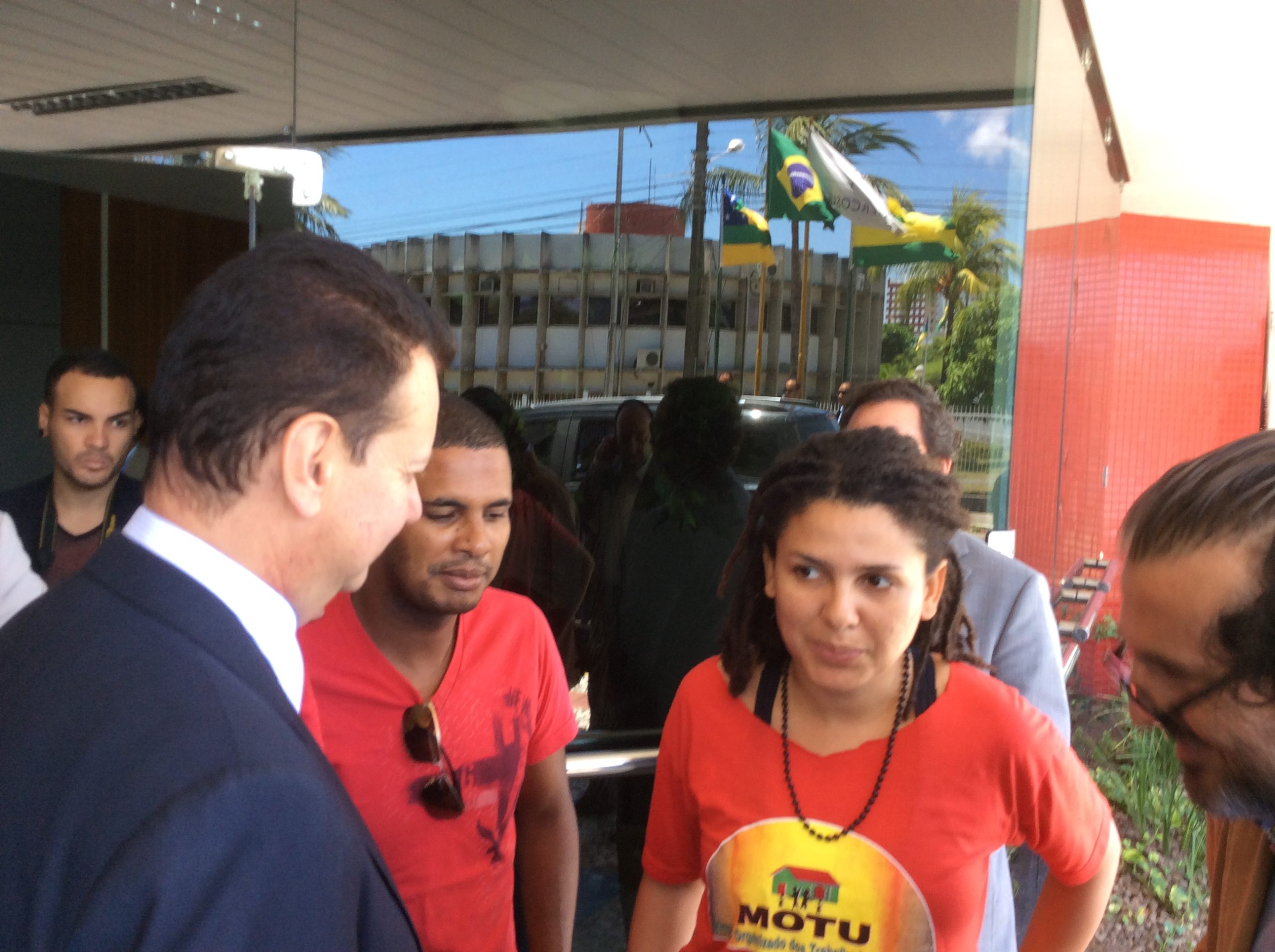 Kassab e o governador também conversaram com representes de movimentos sociais