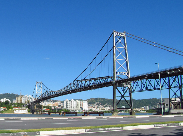 Ponte Hercílio Luz, em Florianópolis. Foto: Arturo Fonseca
