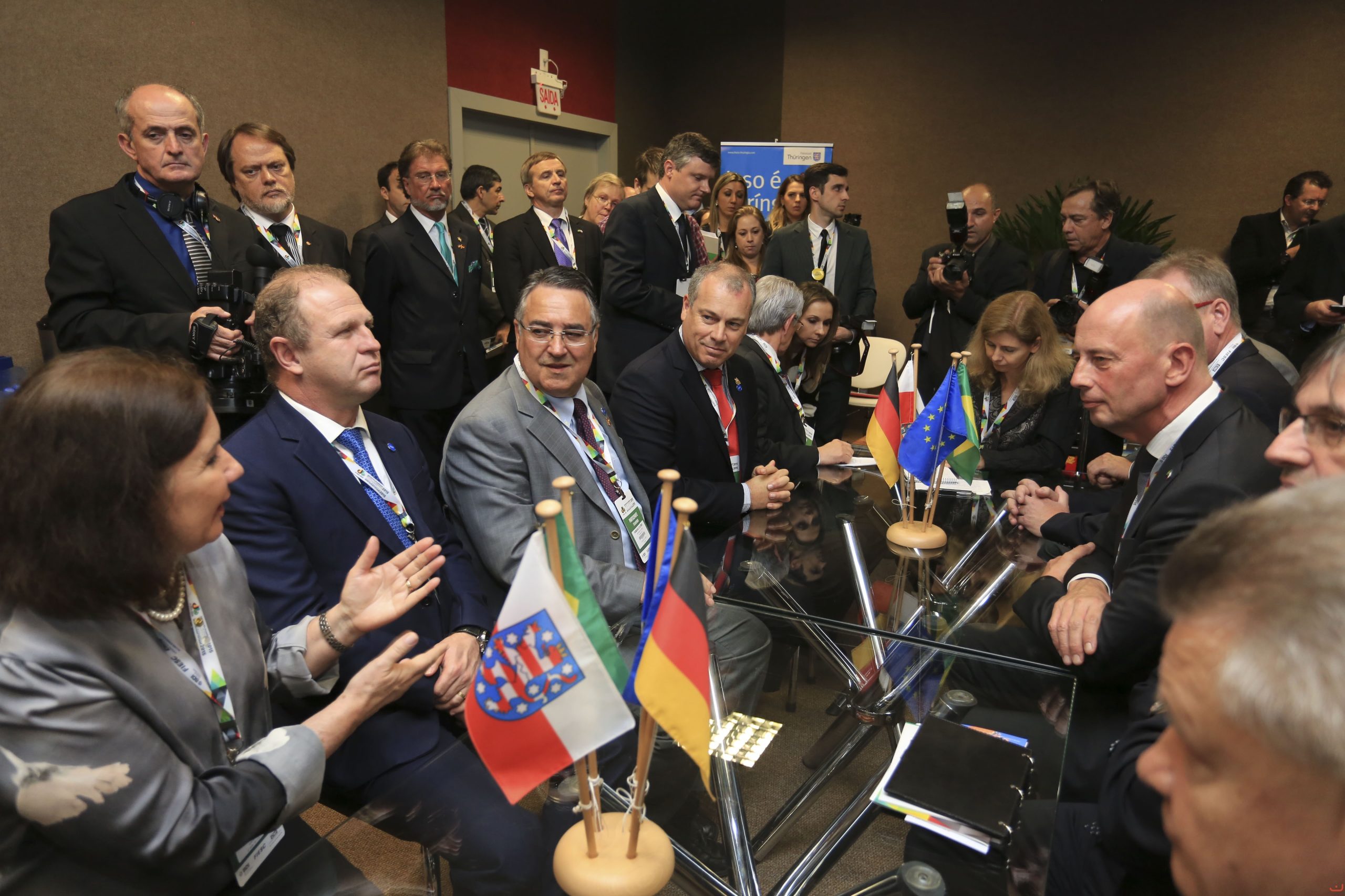 Colombo e empresários alemães