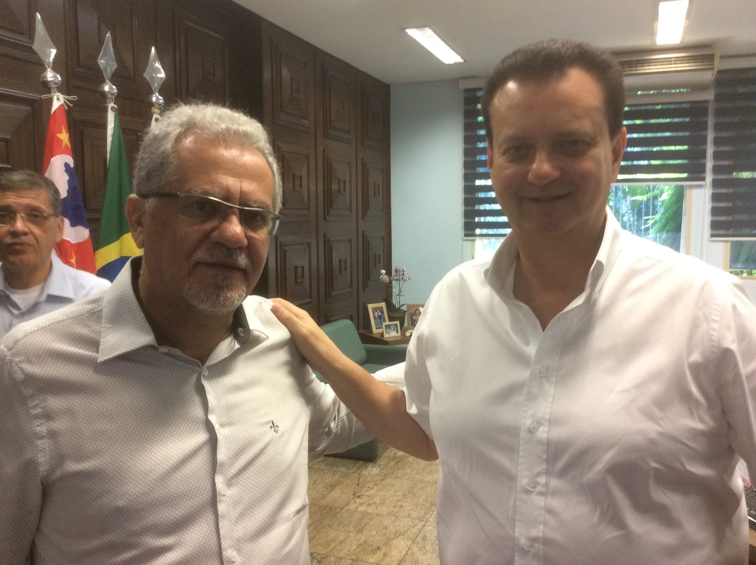 O ministro Kassab e o prefeito de Guarulhos