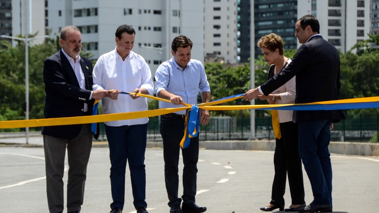 Kassab na inauguração da Via Mangue em Recife - Foto Marcos Pastich - PCR
