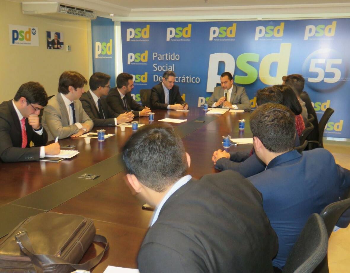 Representantes do PSD Jovem de 19 Estados participaram de reunião em Brasília nesta quarta-feira (15)