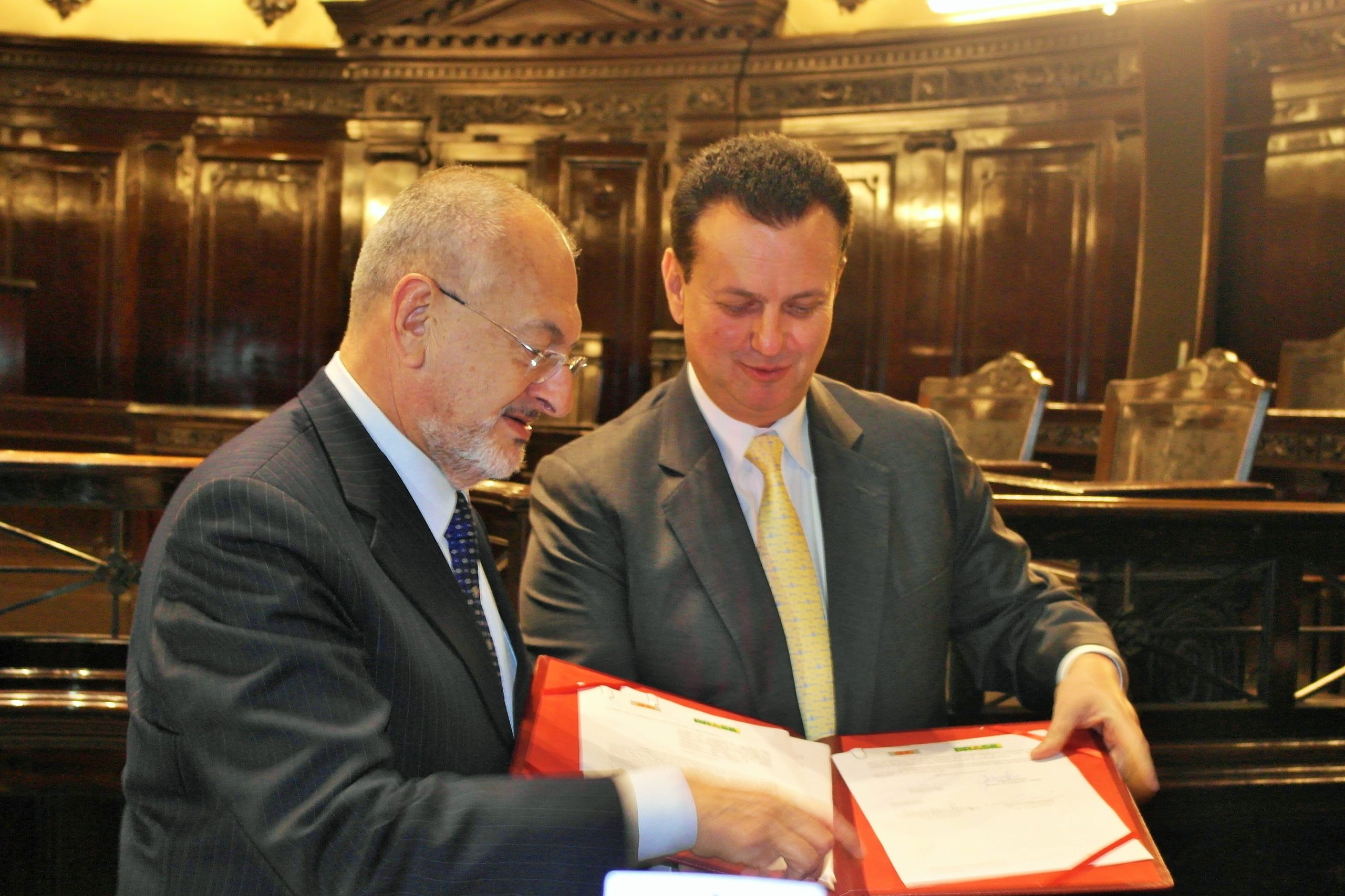 Kassab e o presidente do TJ, Nalini