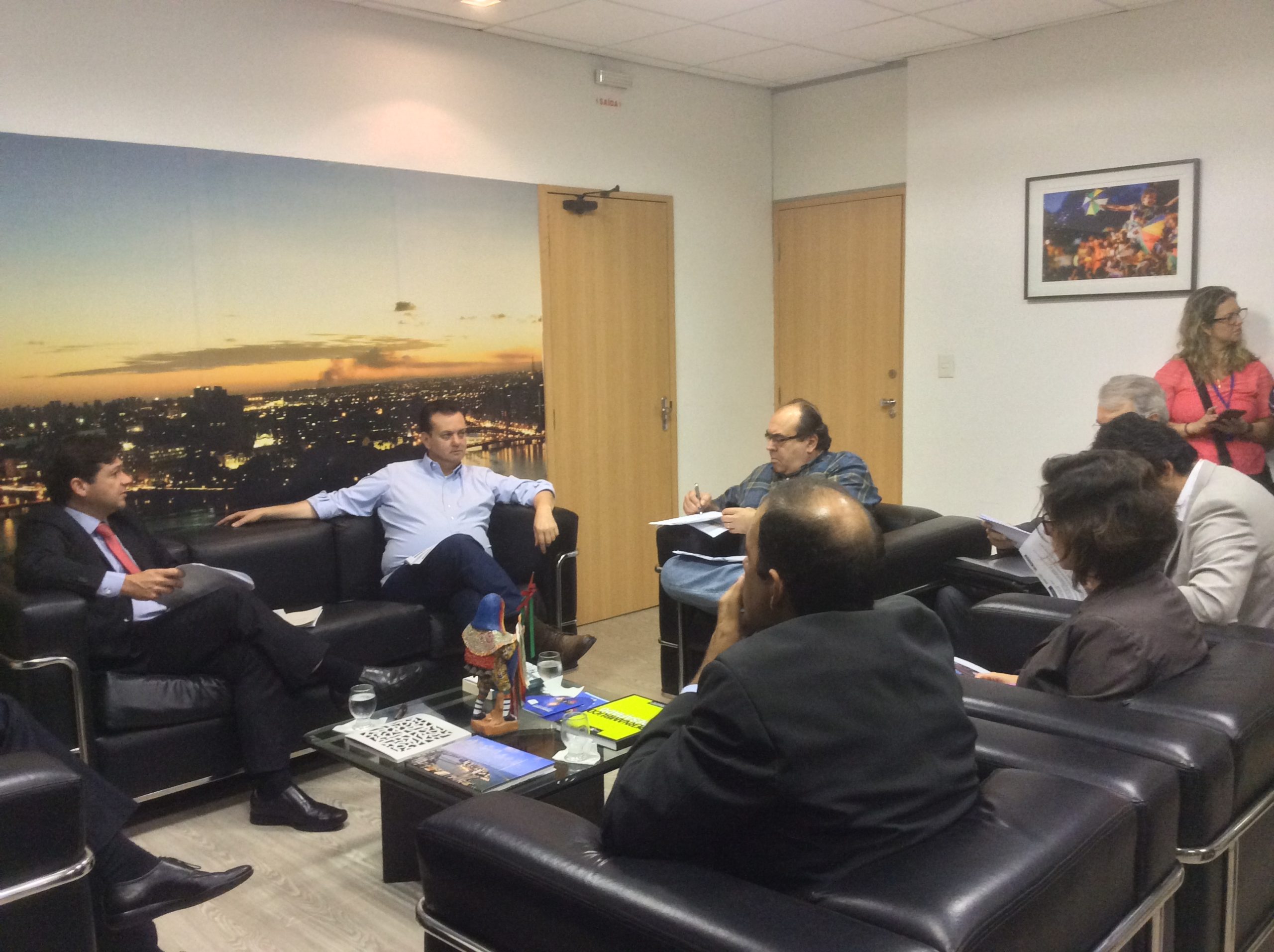 Ministro reúne-se com o prefeito Geraldo Júlio
